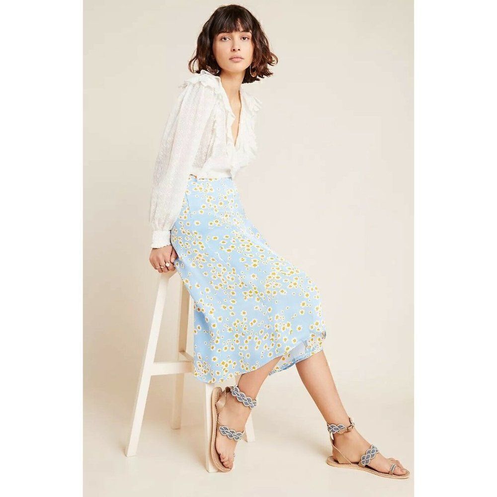NWT FAITHFULL THE BRAND Sz 10 XL JOCELYN FLORAL PRINTED MIDI SKIRT LE BON FLORAL
